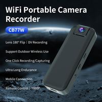 Kamera Tubuh Mini Nirkabel CB77W O Kam 1296P CMOS IP65 Tahan Air 2.4G WiFi Deteksi Gerakan Penglihatan Malam IR Baterai 1500mAh