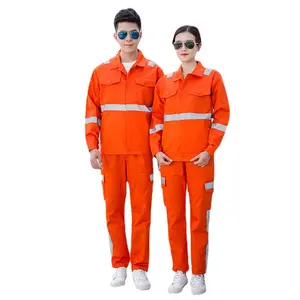 Roupa de segurança fluorescente de alta qualidade para uso doméstico, macacão de pano de limpeza de estradas, uniforme de trabalho sanitário, atacado de fábrica