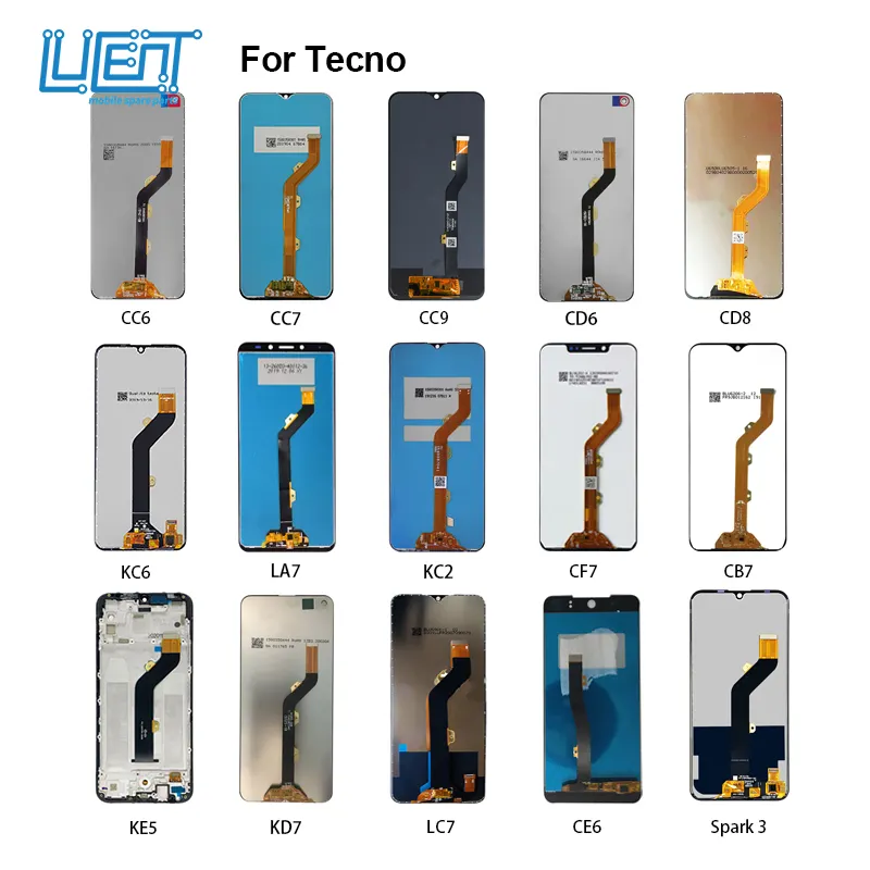 Für Tecno Y2 Display Großhandel Handy Für Tecno J8 Boom Camon 12 Pro Bildschirm Baugruppe Für Tecno kc8 Y2 LCD
