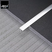 Profilés d'angle en alliage d'aluminium JECA en forme de T pour carrelage, design moderne pour appartement et villa, garniture de carrelage métallique