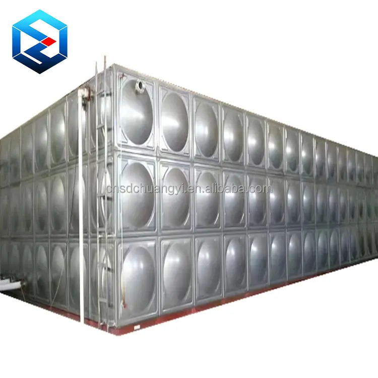 Supply High-Capacity Water Reservoir 304 Stainless Steel Tank Sectional Type Food Grade Water Storage Tank