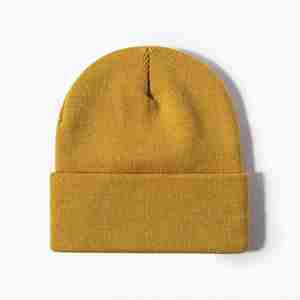 Gorro de Punto con Parche de PVC Personalizado al por Mayor, Gorro Corto Tipo Docker con Diseño de Calavera - Product Image 3