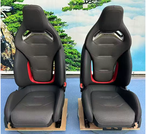 Sièges sport YLB pour Mercedes AMG A35/A45/C43/C63/E63 |   pour cuir Nappa |   Fibre de carbone |   Surpiqûres jaunes |   Imperméable - Product Image 4
