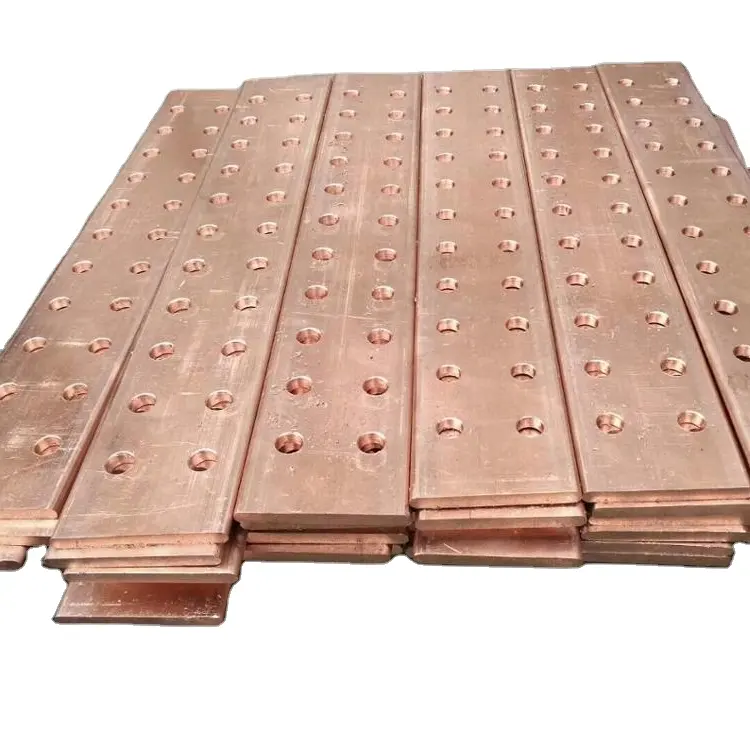 red copper perforated bar flat copper bus bar 25mm*3mm