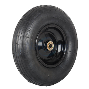 Neumático y Rueda 4.00-6, Neumático de Goma Neumático para Carretilla de 13 Pulgadas con Rodamientos de 5/8" y 3/4" - Product Image 3