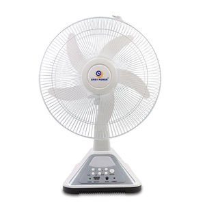 พัดลมตั้งโต๊ะพลังงานแสงอาทิตย์แบบชาร์จไฟได้ แบตเตอรี่ 6V ขนาด <span class=keywords><strong>16</strong></span> <span class=keywords><strong>นิ้ว</strong></span> 5 ใบพัด พร้อมไฟ LED - Product Image 5