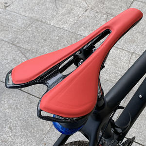 Selle de vélo en cuir pour femme sans logo, simple, avec ventilation, super légère, pour <span class=keywords><strong>VTT</strong></span> et vélo de route - Product Image 3