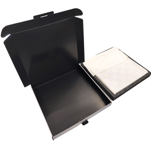 Boîte d'expédition en carton ondulé recyclable personnalisée de grande taille grise pour l'envoi de documents, de photos et de cadres photo - Product Image 2