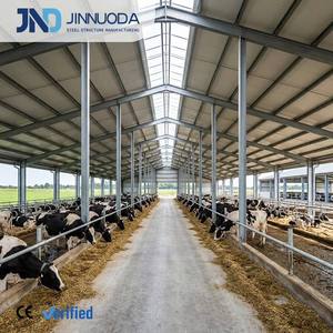Eco-Friendly Prefabricated Barn Elevage <strong>Cattle</strong> Barn Modular Prefab Steel Structure Sheep And Dairy Cows Shed For Outdoor Farms - Product Image 3
