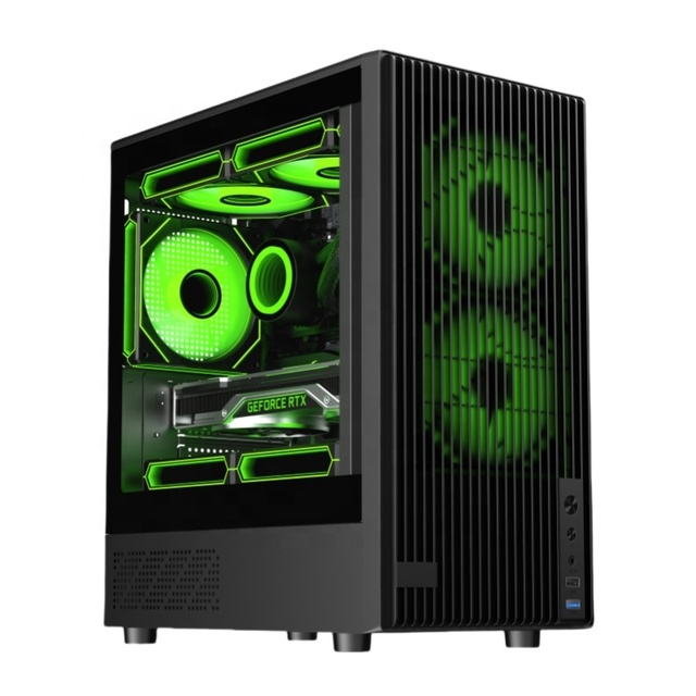 JNP Factory Custom Desktop Gaming Power Supply Water System Cooling Fan Computer Pc Case for PC