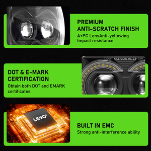 El más nuevo LOYO 5X7 7x6 pulgadas Led faros cuadrados para 1984-2001 Jeep Cherokee XJ proyector faro para Jeep Wrangler YJ 1986-1995 - Product Image 4