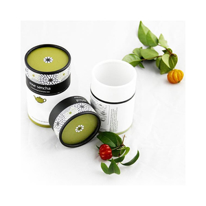 Custom design fancy luxury cardboard empty round tube cylinder packing for chinese tea bags packaging paper gift box