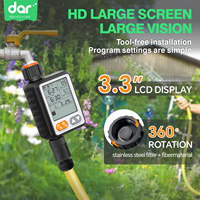 Contrôleur de système d'irrigation automatique Programmable numérique tuyau d'arrosage minuterie capteur de pluie pour la maison jardin utilisation extérieure en plastique