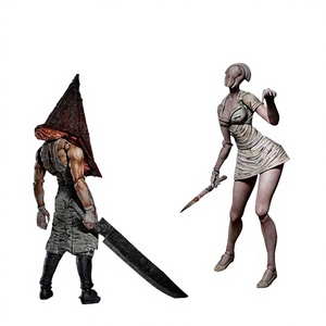 Figura de PVC <span class=keywords><strong>Silent</strong></span> Hill 2 055 Cabeza Triangular, Cabeza de Pirámide Roja 061, Enfermera Cabeza Burbuja, Juguete Modelo Articulado, Muñeca - Product Image 1