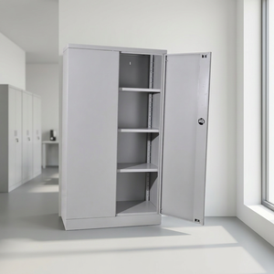 Hot Sale 2 Door Modern Office Metal Storage <b>File</b> Cabinet 4 Rack <b>File</b> Cabinet Home Warehouse Workshop Durable Steel - Product Image 6