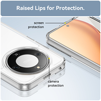 Coque transparente pour Honor Magic 8 Lite, légère, anti-rayures, TPU + acrylique 2 en 1, protection contre les chocs, pour Honor X9D X70