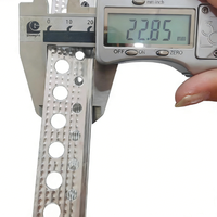 Profilé d'angle pour cloison sèche 22x22mm, profilé d'angle en aluminium pour stuc 25x25mm, profilé d'angle pour enduit et plâtre