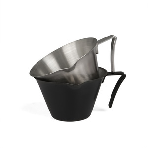 Tasse à mesurer pour expresso en acier inoxydable avec poignée graduée pour l'extraction du café, style moderne et simple - Product Image 5