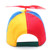 Gorra de béisbol de moda al por mayor directa de fábrica, sombrero de malla ajustable con detalle de hélice para niños y niñas