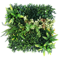 Panneau mural végétal artificiel, haie murale extérieure anti-UV pour jardin, patio, mariage, décoration de fond de mur commercial