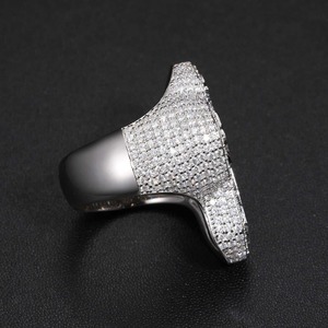 Hip Hop Moissanite <b>Ring</b> Iced Out Moissanite <b>Ring</b> Moissanite <b>Ring</b> for <b>Men</b> Moisaanite Diamond <b>Ring</b> Silver Moissanite <b>Ring</b> - Product Image 4