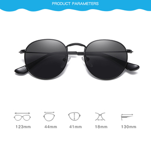 Lunettes de <span class=keywords><strong>soleil</strong></span> polarisantes surdimensionnées pour enfants, monture métallique de grande taille pour enfants et garçons, meilleure vente - Product Image 6