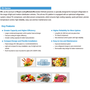 RV-580 thermoking הובלה בקירור משאית מקורר מכונת חצץ יחידה 24v 12v תרמו מלך יחידה למכירה - Product Image 4