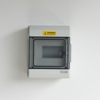 Boîtier de distribution électrique YONGCELE IP66 étanche à la poussière en ABS, 12 voies, avec rail DIN pour bornes de disjoncteur