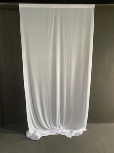 Tessuto Elasticizzato in Seta di Latte per Tende a Rullo, Drappeggio in Spandex Bianco, Rosso, Rosa, Bordeaux, Nero, Blu per Decorazioni di Matrimoni ed Eventi - Product Image 2