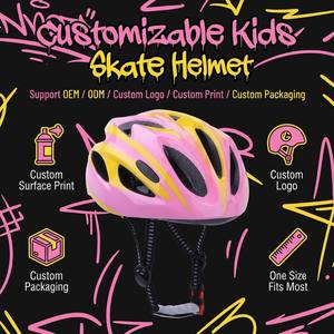 <span class=keywords><strong>Casque</strong></span> de sécurité pour enfants, coque PC EPS, 18 aérations, réglable, unisexe, bleu rose, pour skateboard, roller, vélo d'équilibre, cyclisme - Product Image 6