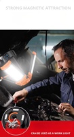 Lámpara LED Recargable Tipo C para Camping con Trípode, Altura Máxima de 7 pies, Portátil, Inalámbrica, para Exteriores, Senderismo, IP65, Regulable, 2 Años de Garantía