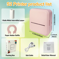Marklife S2 Mini imprimante photo imprimante thermique sans encre de poche fabricant d'autocollants d'étiquettes thermiques sans fil