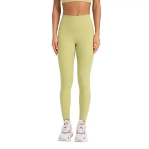 Custom OEM Wholesales High Waist Compression Stretch Gym Sports Workout Leggings Tight Seamless Yoga Leggings for Women