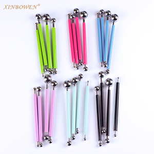 Xinbowen 4 cái thép không gỉ bóng đường nghệ thuật Mô Hình Công Cụ Điêu Khắc gốm Polymer đất sét nằm rải rác công cụ thiết lập cho mô hình - Product Image 2