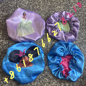 <span class=keywords><strong>Bonnet</strong></span> pour enfants à double couche, personnages de dessins animés populaires, en gros, personnalisé en soie - Product Image 3