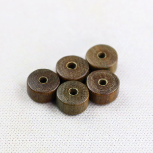 Cuentas espaciadoras de sándalo verde, cuentas sueltas redondas de palisandro y ébano de 4x7mm para niños, accesorios para hacer joyería hecha a mano - Product Image 3