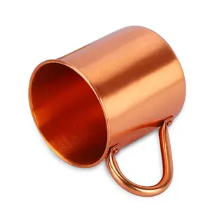 Fast Factory Delivery 450ml Moscow Mule PURE Copper Mug by Copper Mules of 100% Pure THICK Copper With Strong Riveted Handle