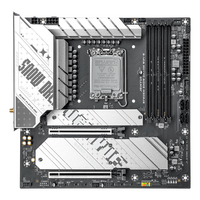 Carte mère JGINYUE B760M Snow Dream WIFI-B LGA1700 DDR4 4000MHz 14+1+1 Phase DrMOS 3x M.2 NVMe PCIe 5.0 WiFi M-ATX pour PC de bureau