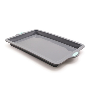 Grand plat <span class=keywords><strong>de</strong></span> cuisson rectangulaire bicolore ustensiles <span class=keywords><strong>de</strong></span> cuisson avec cadre dur gâteau pain collations biscuit cuisson en silicone usage alimentaire commercial - Product Image 6