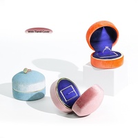 Boîte à bijoux en velours haut de gamme DEYI avec éclairage LED, couvercle Ciel et Terre, pour emballage de bracelets, colliers et pendentifs