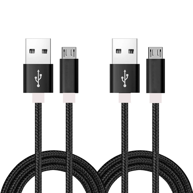 New 0.25M Nylon Braided Micro USB Charger Cable V8 2.0 Pure Copper Data Sync Cord for iPhone for Samsung for Galaxy Mobile Phone