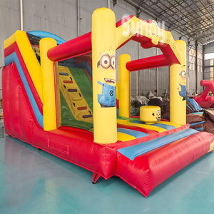 Château <span class=keywords><strong>Gonflable</strong></span> Thème Minions Jaune pour Enfants avec Toboggan – Grande Vente - Product Image 2