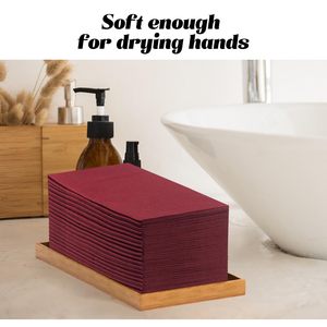 Nhà Hàng lớp Pre gấp dao kéo giấy khăn ăn mô tùy chỉnh đám cưới Khăn ăn Cocktail serviettes bụi miễn phí thiết kế - Product Image 5