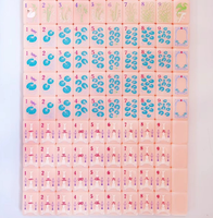 Tuiles de Mahjong américaines modernes de luxe en mélamine de 36 mm personnalisées, couleur rose, pour un divertissement familial de qualité professionnelle