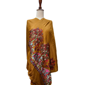 Luxury Machine Embroidered Scarves Stoles Traditional Designer Fashion <b>Shawl</b> Soft Elegant Custom Factory Direct Supply - Product Image 1