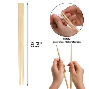 Baguettes jetables en bambou emballées individuellement, biodégradables, pour la restauration, les sushis et les plats à emporter - Product Image 5