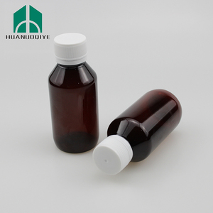Bottiglia in Plastica Ambrata Rotonda da 4 oz con Tappo CRC <span class=keywords><strong>per</strong></span> Sciroppi e <span class=keywords><strong>Medicinali</strong></span> - Product Image 2