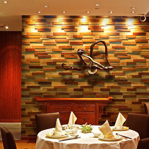 Paneles de Pared de Madera Maciza 3D Cumaru, Resistentes al Fuego y Duraderos, para Decoración de Paredes de TV en <span class=keywords><strong>Apartamentos</strong></span> y Villas Modernas - Product Image 2