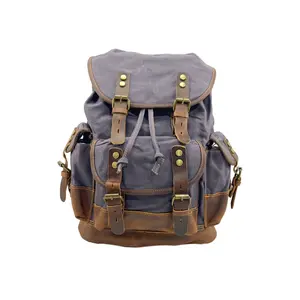 Công Suất Lớn Cổ Điển Vải Ba Lô Cho Nam Giới Mới Thời Trang Du Lịch Máy Tính Xách Tay Túi Thiết Kế Thời Trang Không Thấm Nước Cho Sinh Viên Trường Sử Dụng - Product Image 1