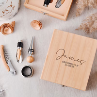Ouvre-bouteille personnalisé, verseur, bouchon, coffret cadeau en bois, ouvre-bouteille en bois, boîte à vin en bois